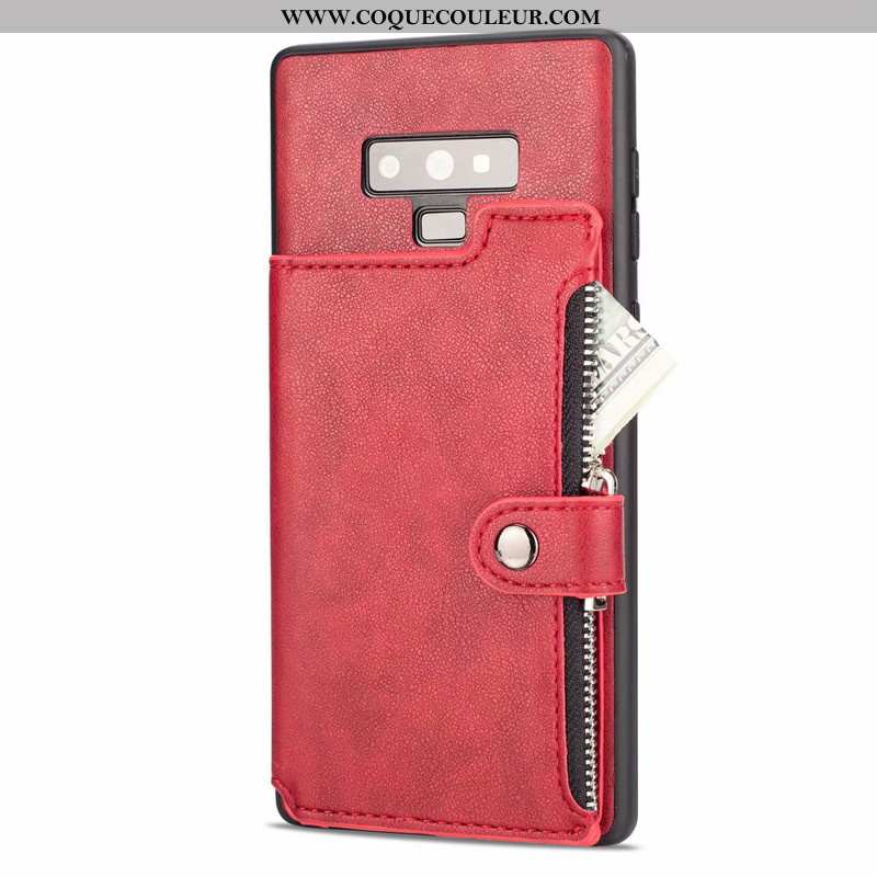 Coque Samsung Galaxy Note 9 Personnalité Carte Portefeuille, Housse Samsung Galaxy Note 9 Créatif Té