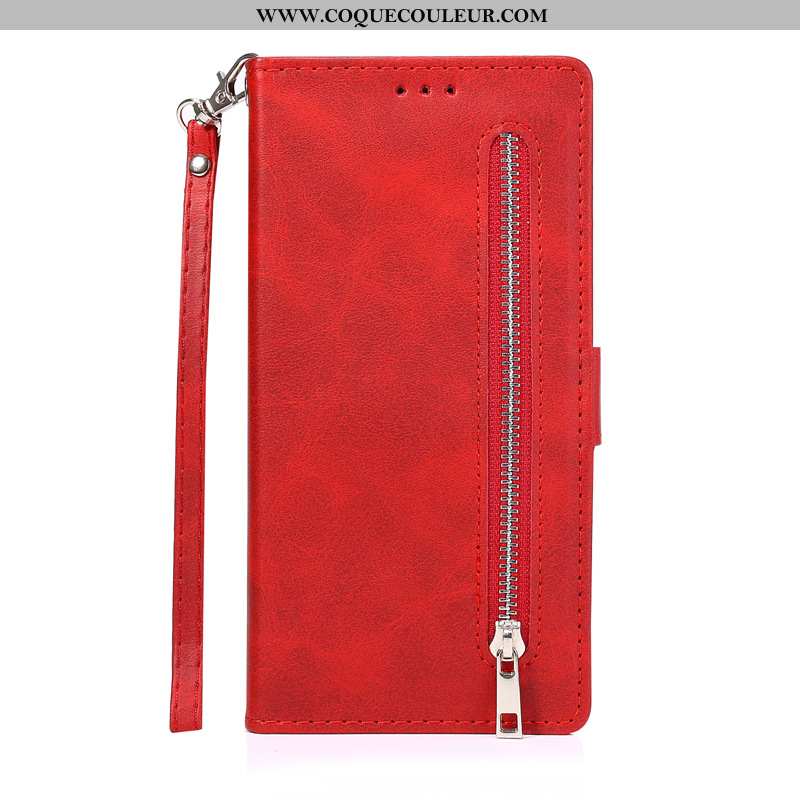 Coque Samsung Galaxy Note20 Cuir Étoile Téléphone Portable, Housse Samsung Galaxy Note20 Étui Rouge