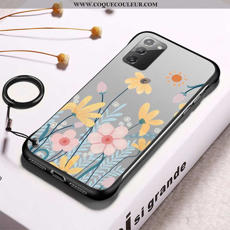 Coque Samsung Galaxy Note20 Transparent Modèle Gris, Housse Samsung Galaxy Note20 Frais Difficile Gr