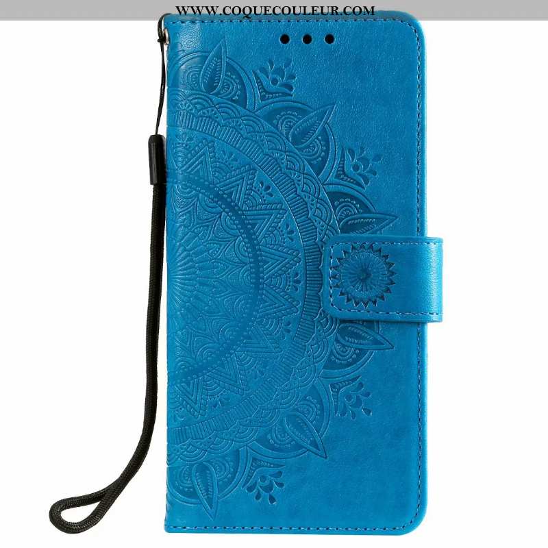 Housse Samsung Galaxy Note20 Cuir Carte Bleu, Étui Samsung Galaxy Note20 Clamshell Bleu