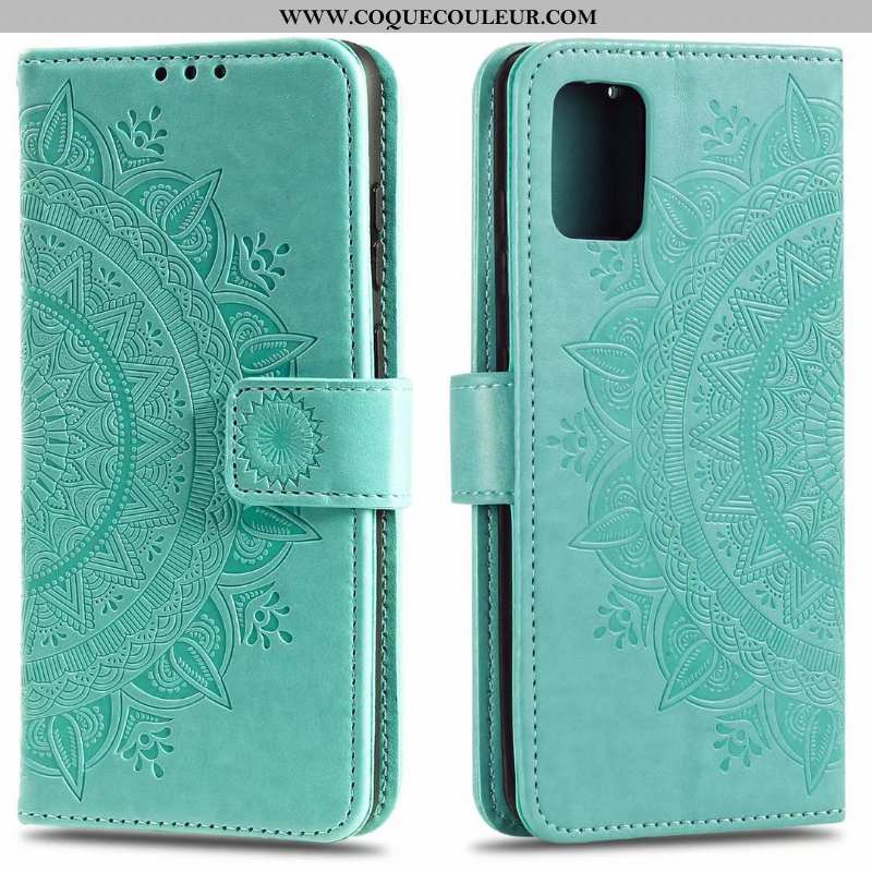 Housse Samsung Galaxy Note20 Cuir Carte Bleu, Étui Samsung Galaxy Note20 Clamshell Bleu