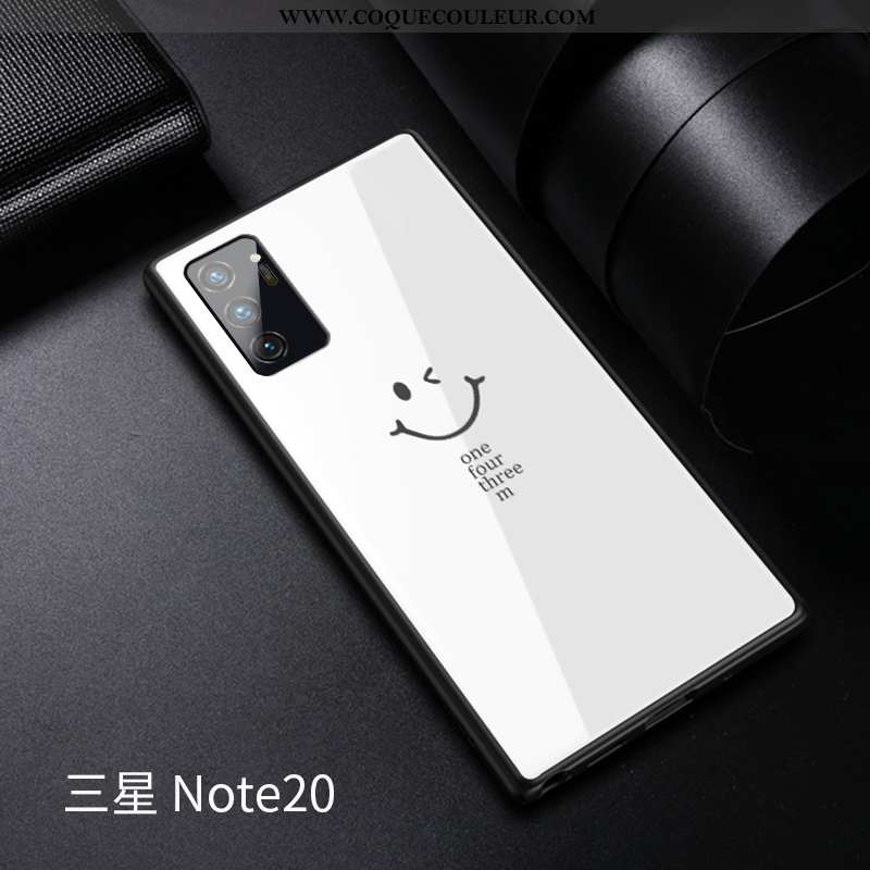 Coque Samsung Galaxy Note20 Verre Tempérer Incassable, Housse Samsung Galaxy Note20 Personnalité Tou