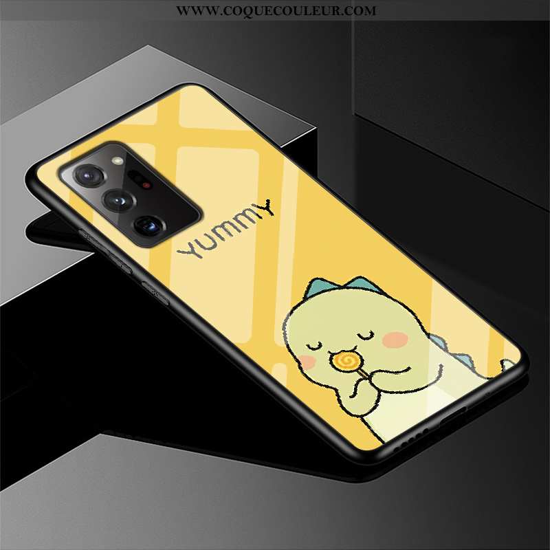 Étui Samsung Galaxy Note20 Ultra Protection Coque Simple, Samsung Galaxy Note20 Ultra Verre Jaune