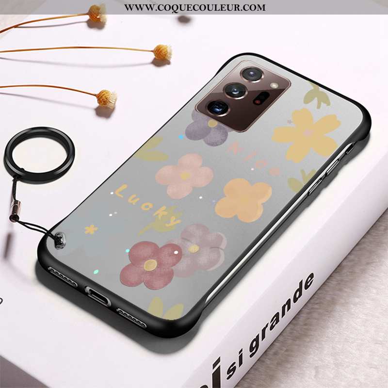 Coque Samsung Galaxy Note20 Ultra Transparent Frais Border, Housse Samsung Galaxy Note20 Ultra Diffi