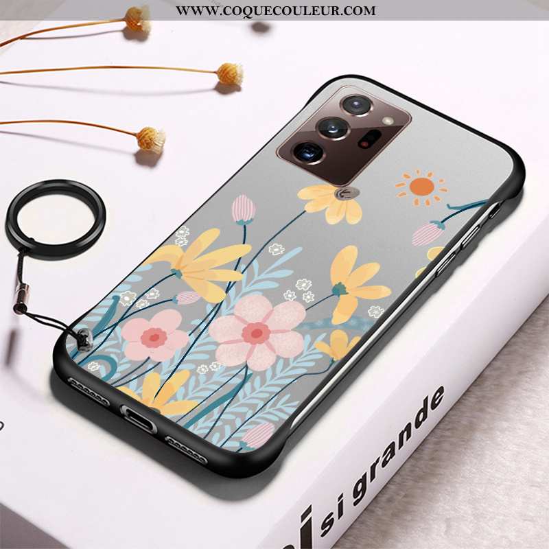 Coque Samsung Galaxy Note20 Ultra Transparent Frais Border, Housse Samsung Galaxy Note20 Ultra Diffi