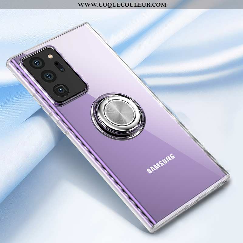 Étui Samsung Galaxy Note20 Ultra Silicone Luxe Magnétisme, Coque Samsung Galaxy Note20 Ultra Transpa