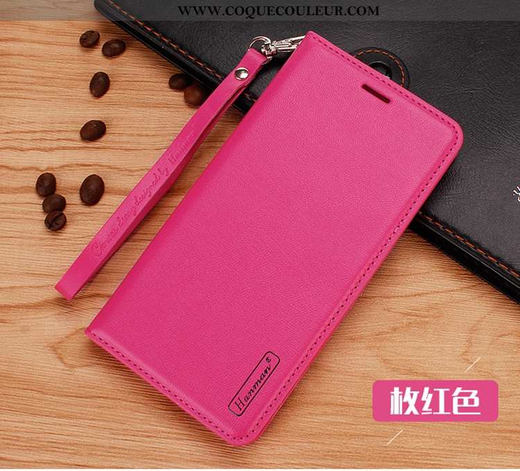 Housse Samsung Galaxy Note20 Ultra Portefeuille Étui Rose, Samsung Galaxy Note20 Ultra Cuir Véritabl