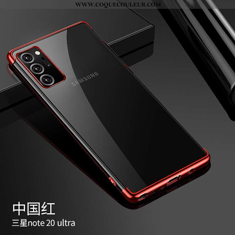 Étui Samsung Galaxy Note20 Ultra Ultra Légère Luxe, Coque Samsung Galaxy Note20 Ultra Tendance Rouge