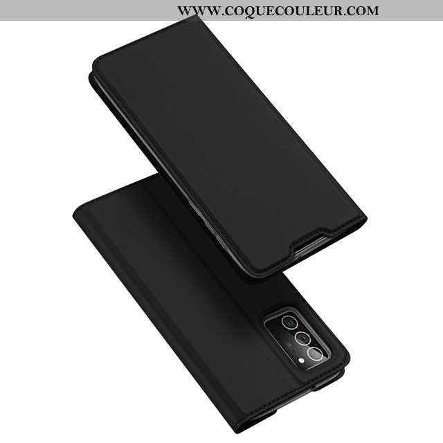 Étui Samsung Galaxy Note20 Ultra Cuir Magnétisme Noir, Coque Samsung Galaxy Note20 Ultra Ultra Télép