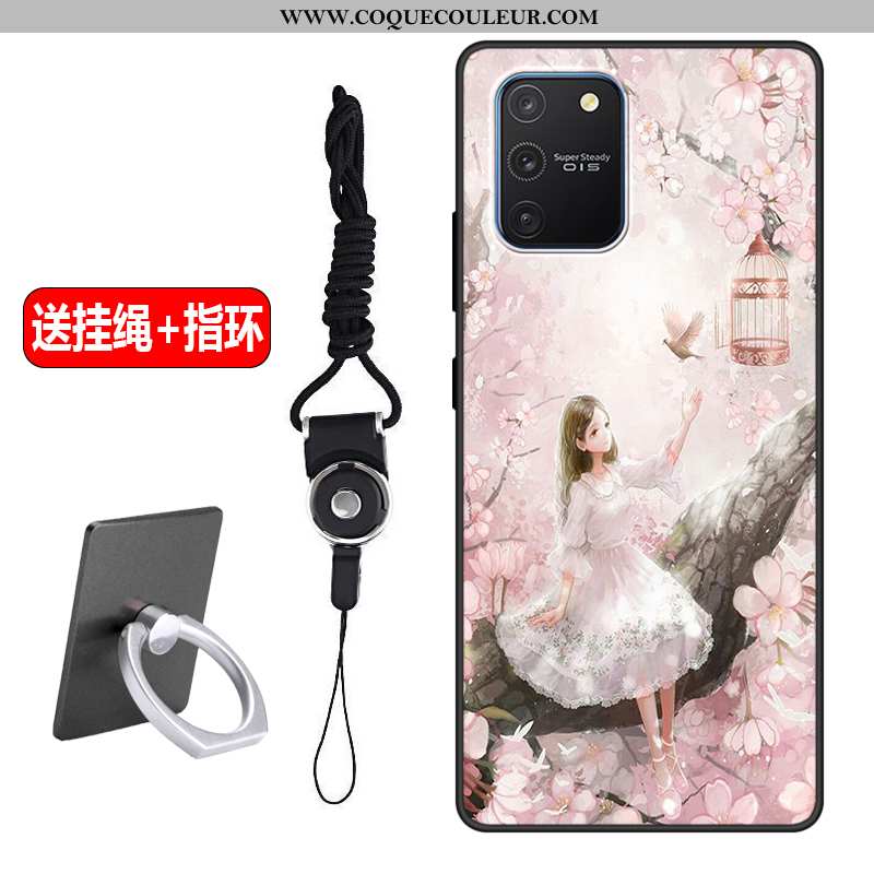 Housse Samsung Galaxy S10 Lite Fluide Doux Téléphone Portable Rose, Étui Samsung Galaxy S10 Lite Sil