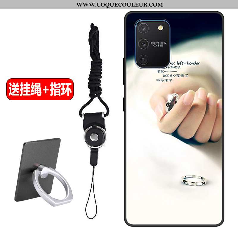 Housse Samsung Galaxy S10 Lite Fluide Doux Téléphone Portable Rose, Étui Samsung Galaxy S10 Lite Sil