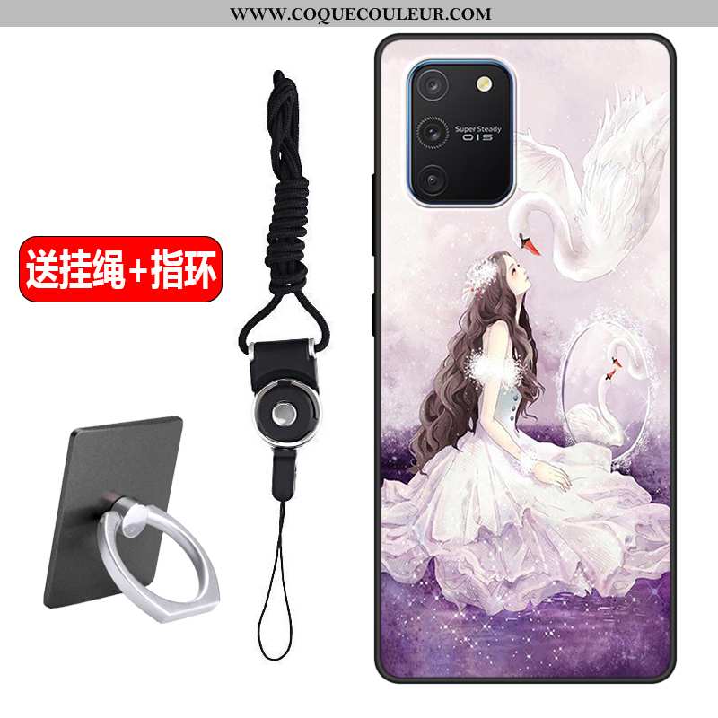 Housse Samsung Galaxy S10 Lite Fluide Doux Téléphone Portable Rose, Étui Samsung Galaxy S10 Lite Sil