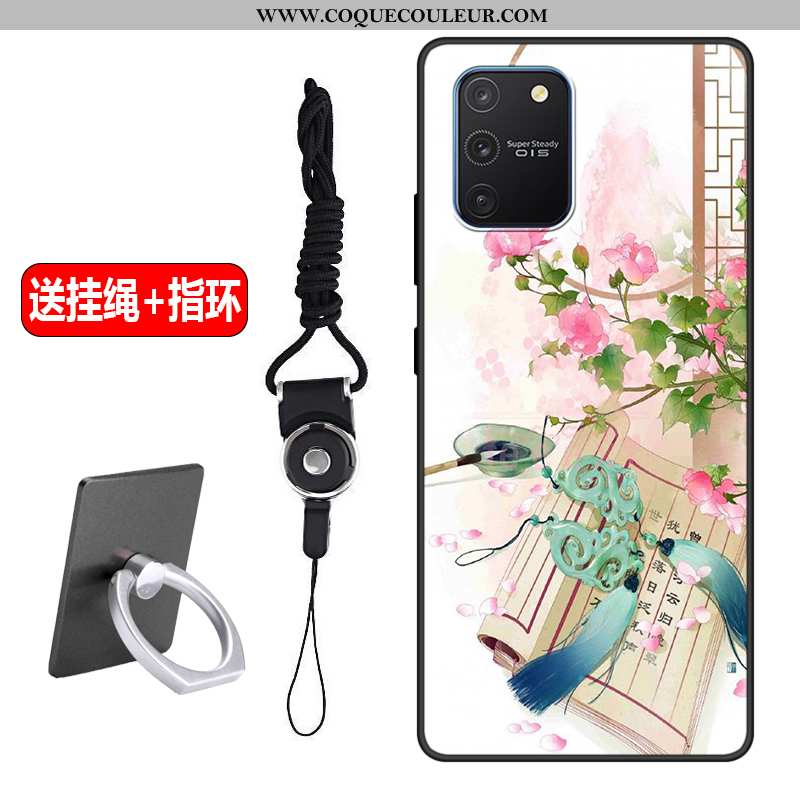 Housse Samsung Galaxy S10 Lite Fluide Doux Téléphone Portable Rose, Étui Samsung Galaxy S10 Lite Sil