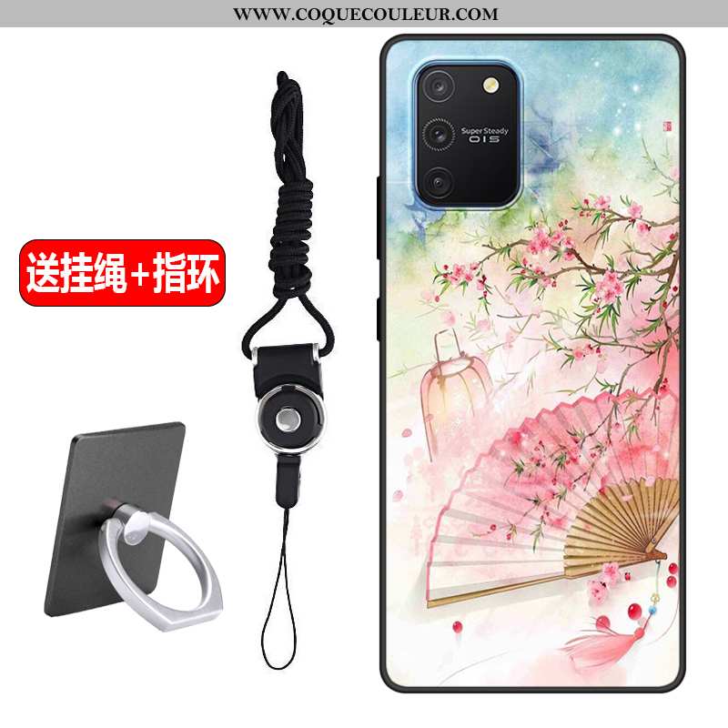 Housse Samsung Galaxy S10 Lite Fluide Doux Téléphone Portable Rose, Étui Samsung Galaxy S10 Lite Sil