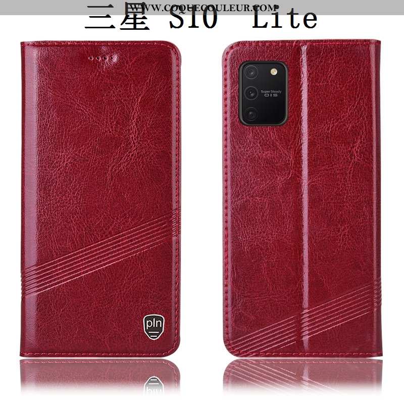 Coque Samsung Galaxy S10 Lite Protection Étui Tout Compris, Housse Samsung Galaxy S10 Lite Cuir Véri