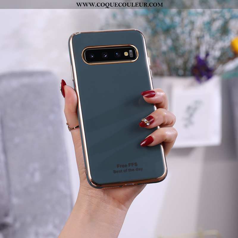 Étui Samsung Galaxy S10 Mode Ultra Téléphone Portable, Coque Samsung Galaxy S10 Protection Bleu