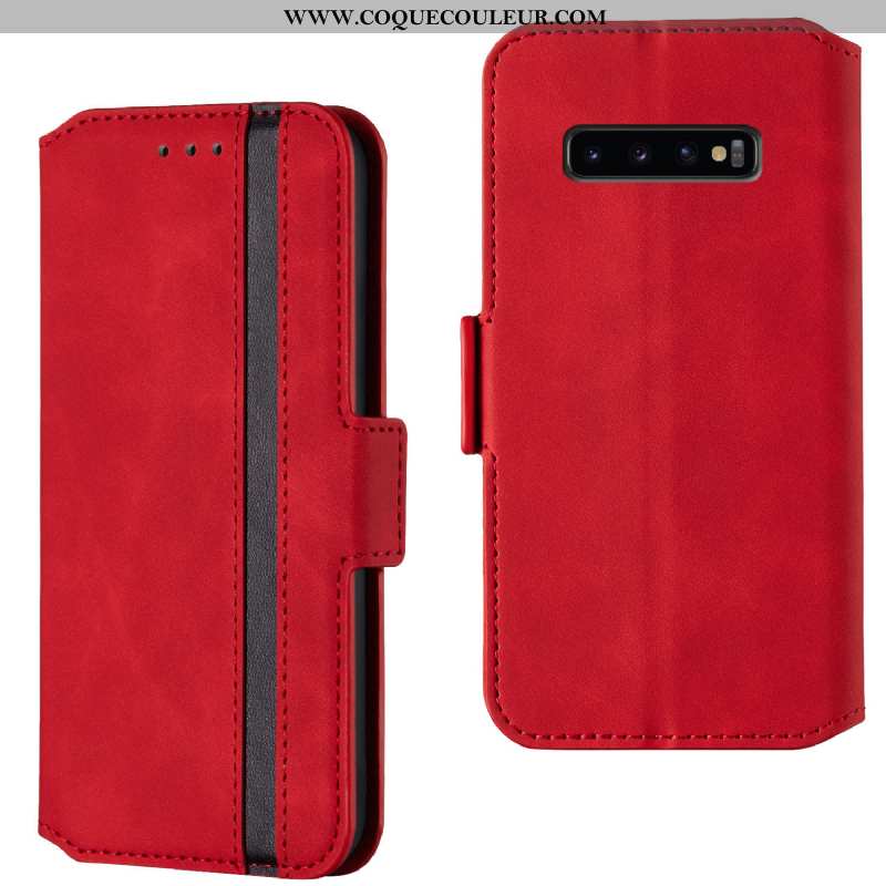 Étui Samsung Galaxy S10 Protection Incassable Étui, Coque Samsung Galaxy S10 Personnalité Clamshell 