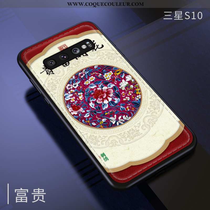 Coque Samsung Galaxy S10 Modèle Fleurie Protection Qualité, Housse Samsung Galaxy S10 Fluide Doux St