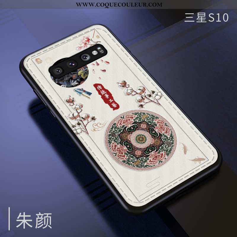 Coque Samsung Galaxy S10 Modèle Fleurie Protection Qualité, Housse Samsung Galaxy S10 Fluide Doux St