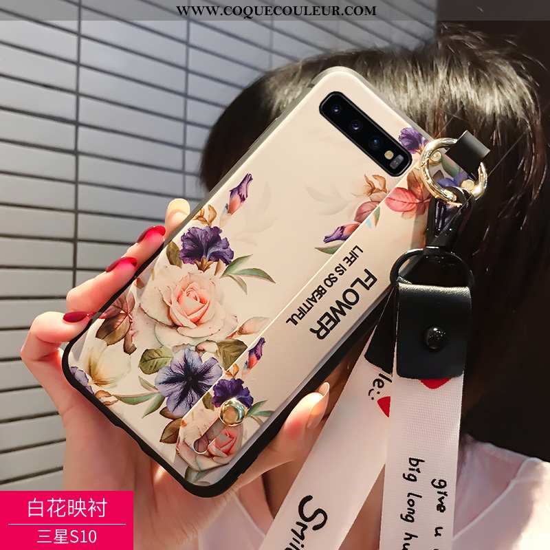 Coque Samsung Galaxy S10 Délavé En Daim Incassable Étui, Housse Samsung Galaxy S10 Personnalité 2020