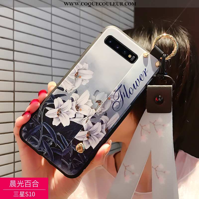 Coque Samsung Galaxy S10 Délavé En Daim Incassable Étui, Housse Samsung Galaxy S10 Personnalité 2020