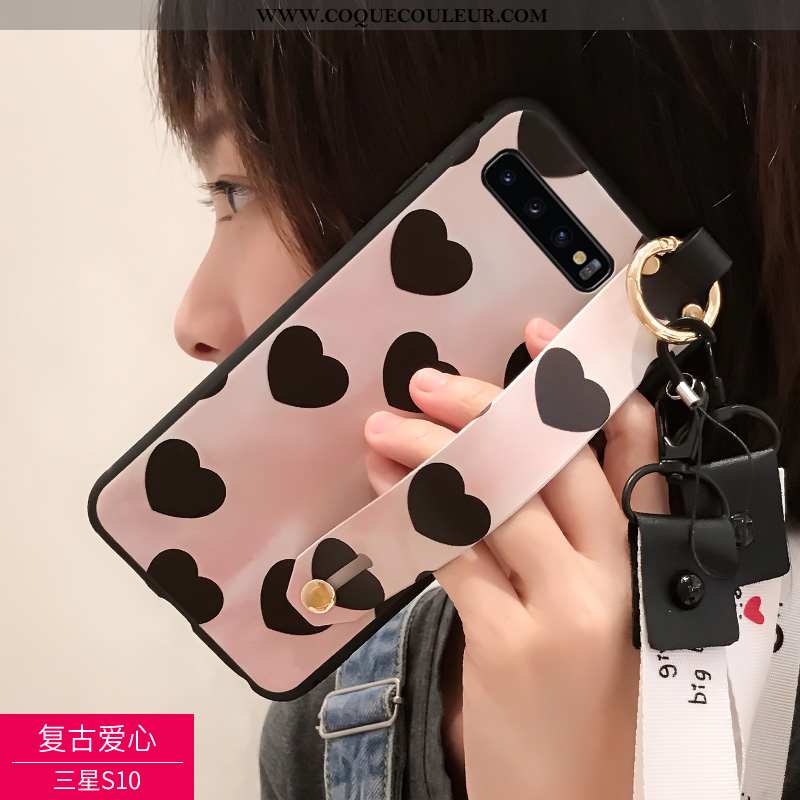 Coque Samsung Galaxy S10 Délavé En Daim Incassable Étui, Housse Samsung Galaxy S10 Personnalité 2020