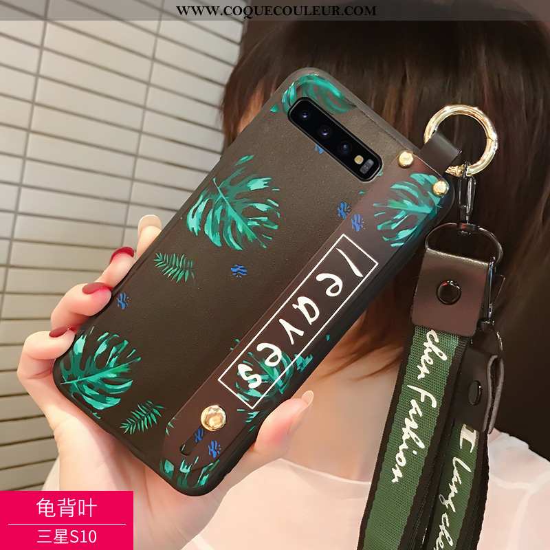 Coque Samsung Galaxy S10 Délavé En Daim Incassable Étui, Housse Samsung Galaxy S10 Personnalité 2020