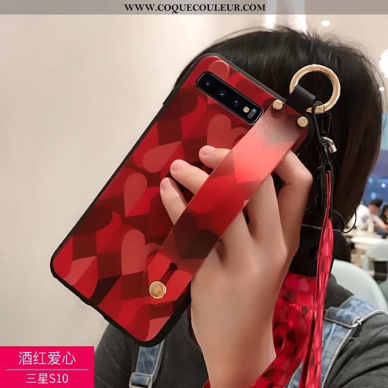 Coque Samsung Galaxy S10 Délavé En Daim Incassable Étui, Housse Samsung Galaxy S10 Personnalité 2020