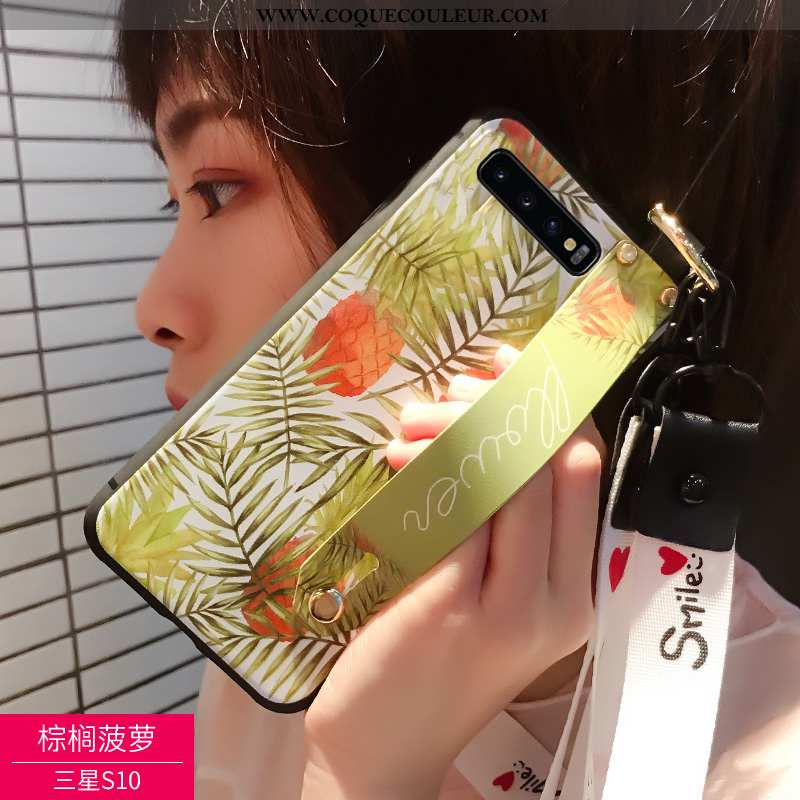 Coque Samsung Galaxy S10 Délavé En Daim Incassable Étui, Housse Samsung Galaxy S10 Personnalité 2020