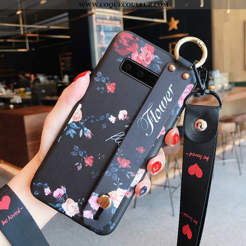 Étui Samsung Galaxy S10 Tendance Nouveau Incassable, Coque Samsung Galaxy S10 Légère Étoile Noir