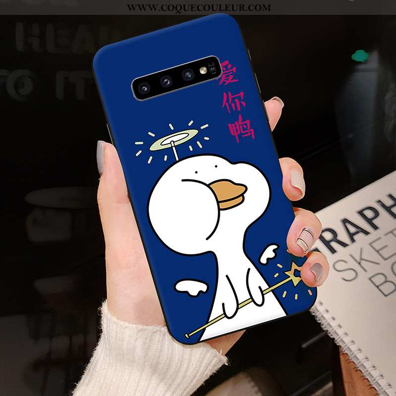 Coque Samsung Galaxy S10 Personnalité Étui Dessin Animé, Housse Samsung Galaxy S10 Créatif Téléphone