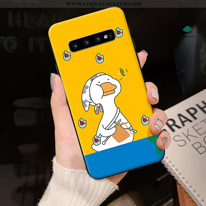 Coque Samsung Galaxy S10 Personnalité Étui Dessin Animé, Housse Samsung Galaxy S10 Créatif Téléphone