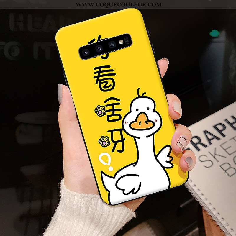 Coque Samsung Galaxy S10 Personnalité Étui Dessin Animé, Housse Samsung Galaxy S10 Créatif Téléphone