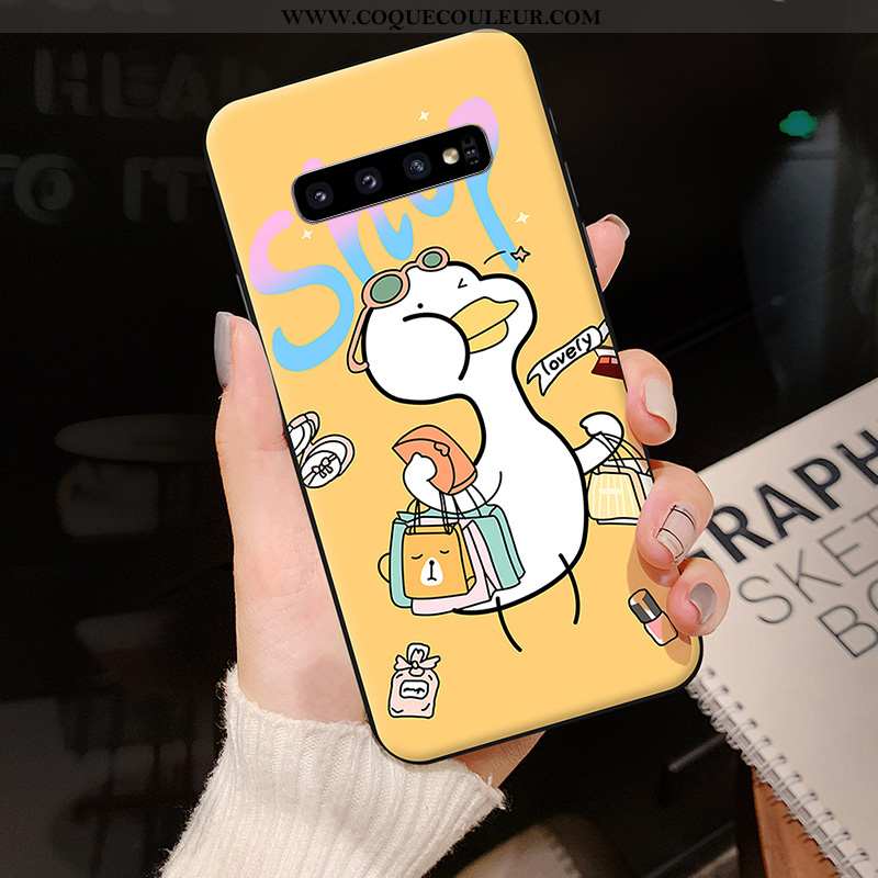 Coque Samsung Galaxy S10 Personnalité Étui Dessin Animé, Housse Samsung Galaxy S10 Créatif Téléphone