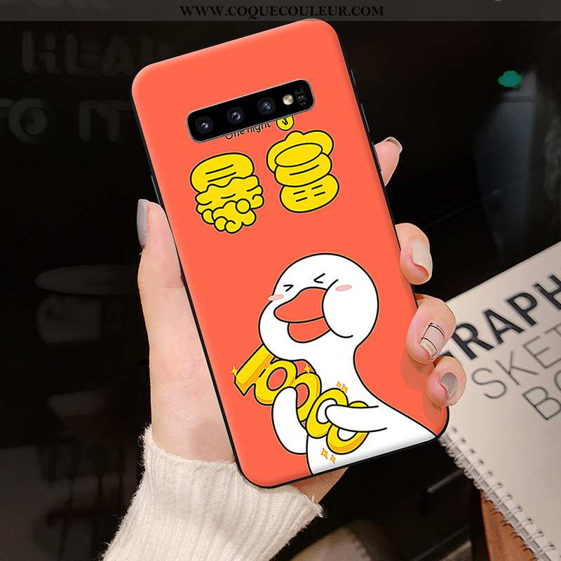 Coque Samsung Galaxy S10 Personnalité Étui Dessin Animé, Housse Samsung Galaxy S10 Créatif Téléphone