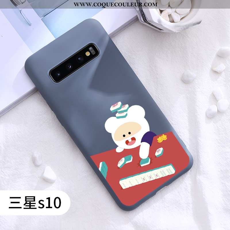 Coque Samsung Galaxy S10 Charmant Tendance Rat, Housse Samsung Galaxy S10 Ultra Protection Rouge