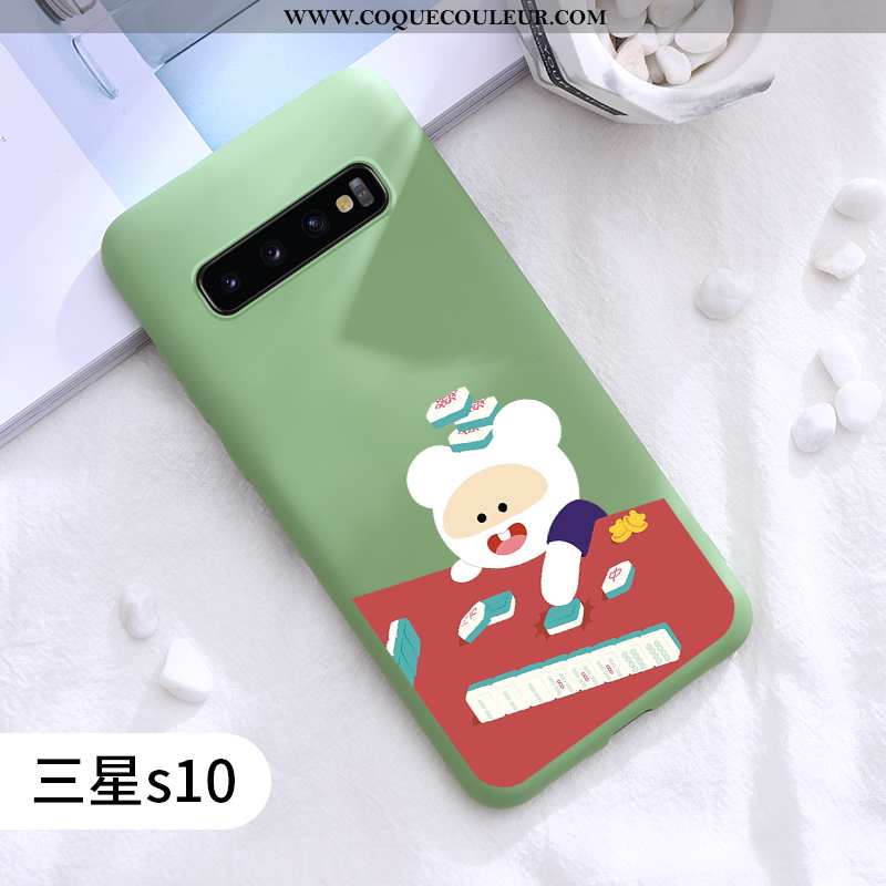 Coque Samsung Galaxy S10 Charmant Tendance Rat, Housse Samsung Galaxy S10 Ultra Protection Rouge