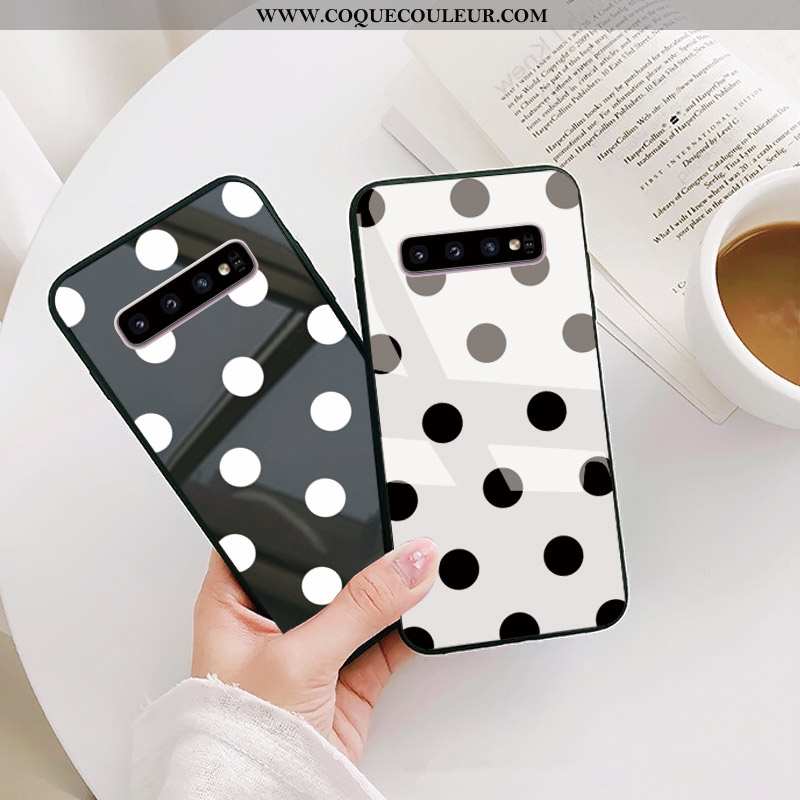 Étui Samsung Galaxy S10 Tendance Incassable, Coque Samsung Galaxy S10 Légère Protection Noir