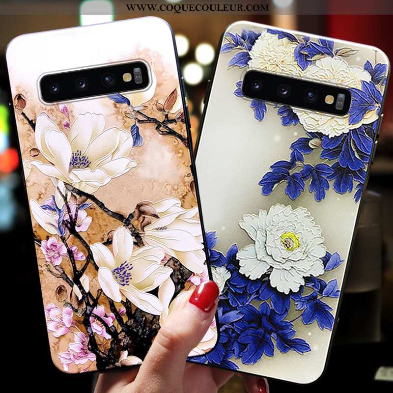 Étui Samsung Galaxy S10+ Ornements Suspendus Coque Protection, Samsung Galaxy S10+ Ultra Silicone Bl