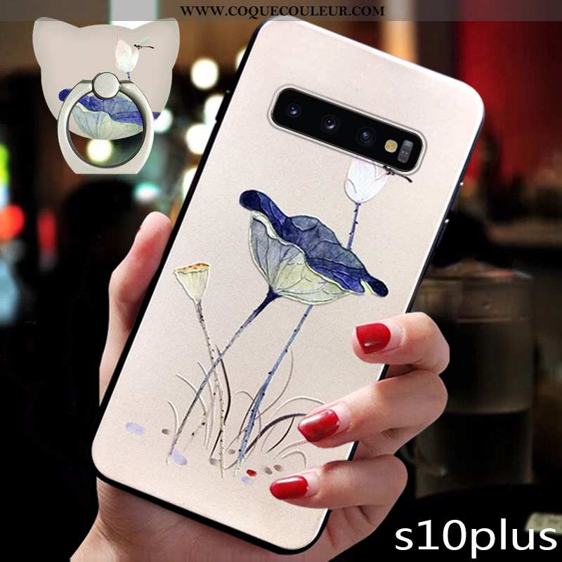 Étui Samsung Galaxy S10+ Ornements Suspendus Coque Protection, Samsung Galaxy S10+ Ultra Silicone Bl