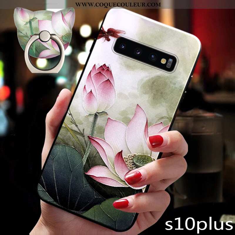 Étui Samsung Galaxy S10+ Ornements Suspendus Coque Protection, Samsung Galaxy S10+ Ultra Silicone Bl