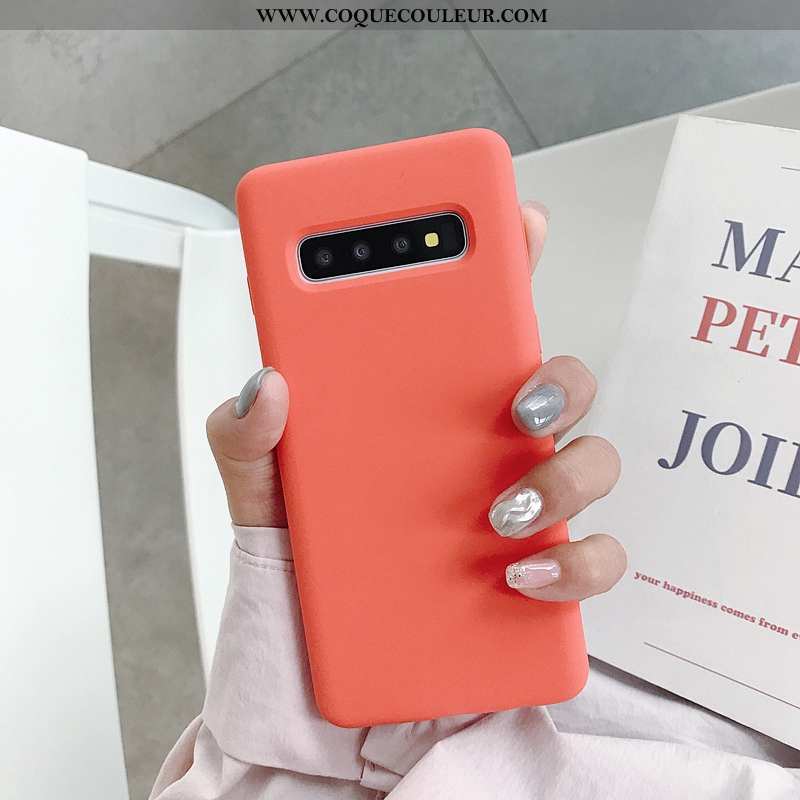 Coque Samsung Galaxy S10+ Tendance Net Rouge Nouveau, Housse Samsung Galaxy S10+ Fluide Doux