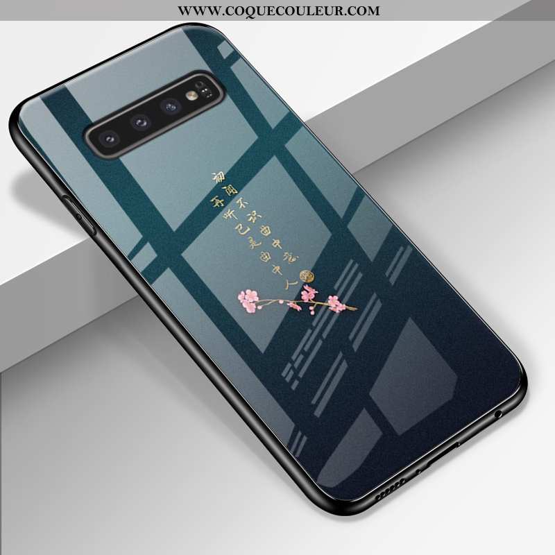 Coque Samsung Galaxy S10+ Fluide Doux Incassable Créatif, Housse Samsung Galaxy S10+ Silicone Ciel É