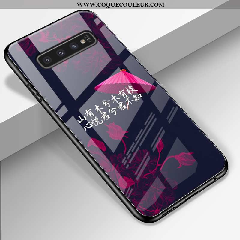 Coque Samsung Galaxy S10+ Fluide Doux Incassable Créatif, Housse Samsung Galaxy S10+ Silicone Ciel É