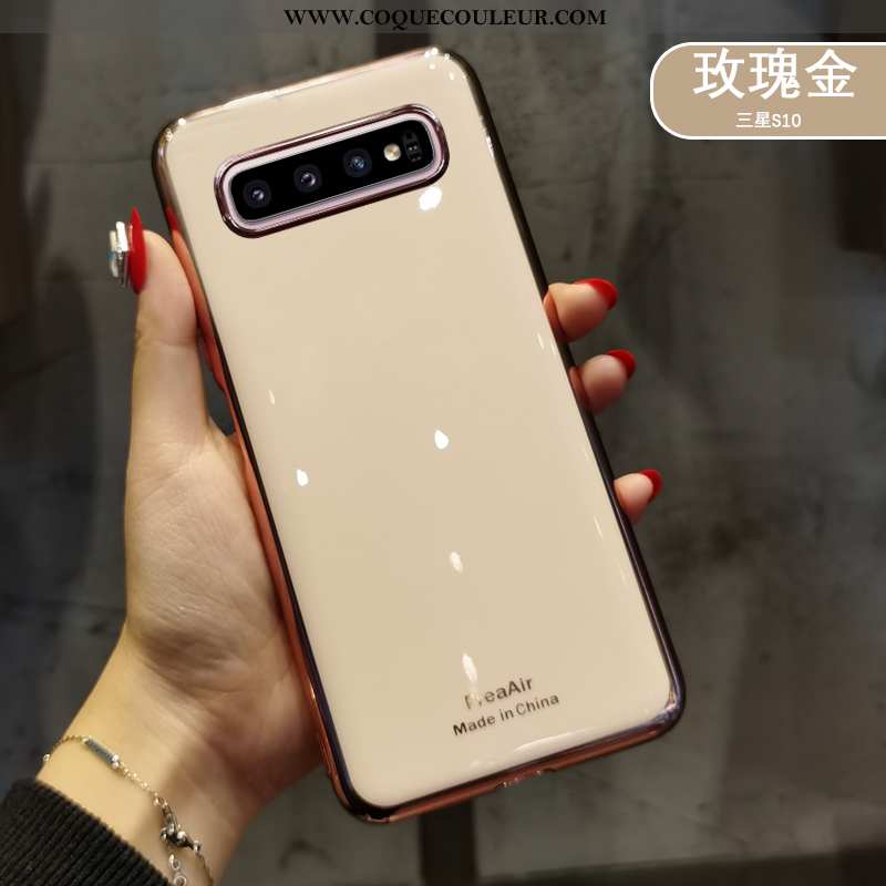 Étui Samsung Galaxy S10+ Protection Vent Silicone, Coque Samsung Galaxy S10+ Ultra Étoile Verte