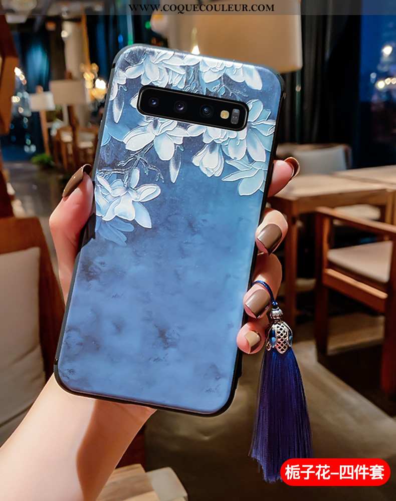 Housse Samsung Galaxy S10+ Silicone Fluide Doux Palais, Étui Samsung Galaxy S10+ Protection Légère B