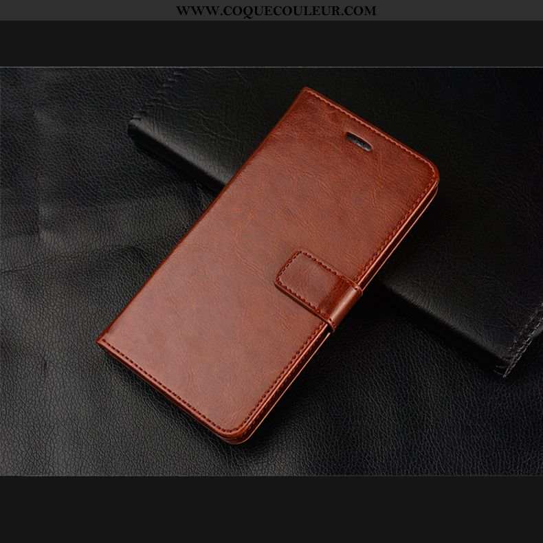 Coque Samsung Galaxy S10+ Tendance Étoile, Housse Samsung Galaxy S10+ Cuir Étui Marron