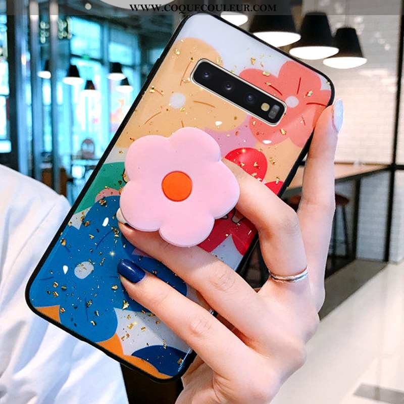 Coque Samsung Galaxy S10+ Créatif Personnalité Légère, Housse Samsung Galaxy S10+ Charmant Silicone 