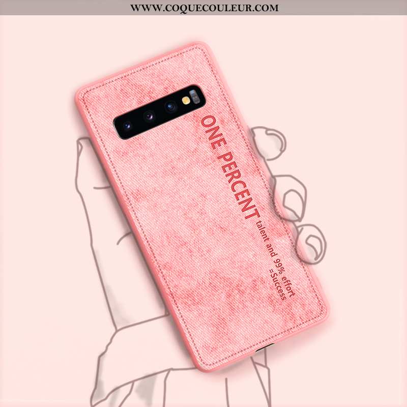 Coque Samsung Galaxy S10+ Tendance Tout Compris Étui, Housse Samsung Galaxy S10+ Légère Rose