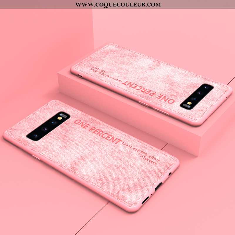 Coque Samsung Galaxy S10+ Tendance Tout Compris Étui, Housse Samsung Galaxy S10+ Légère Rose